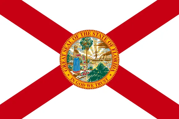 Map of Florida showing pest control service areas