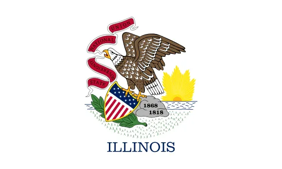 Map of Illinois showing pest control service areas