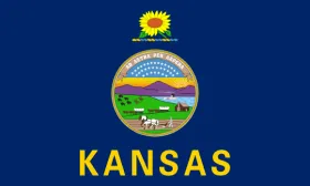 Map of Kansas showing pest control service areas