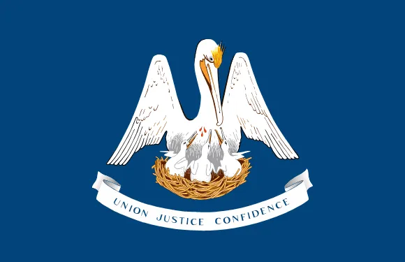 Map of Louisiana showing pest control service areas