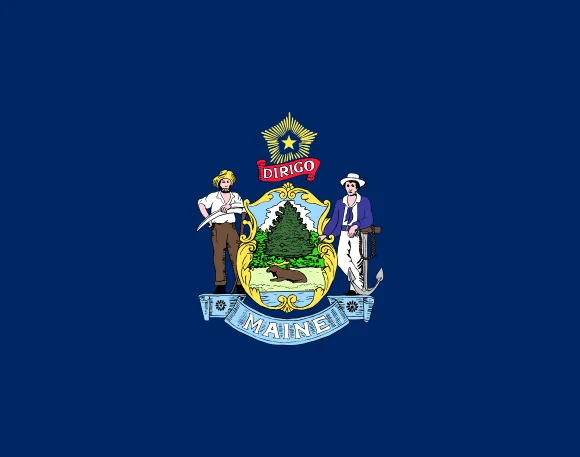 Map of Maine showing pest control service areas