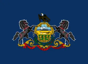 Map of Pennsylvania showing pest control service areas