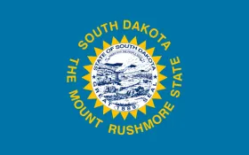 Map of South Dakota showing pest control service areas