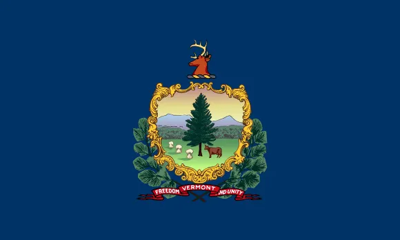 Map of Vermont showing pest control service areas