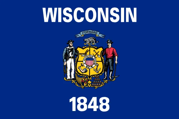 Map of Wisconsin showing pest control service areas